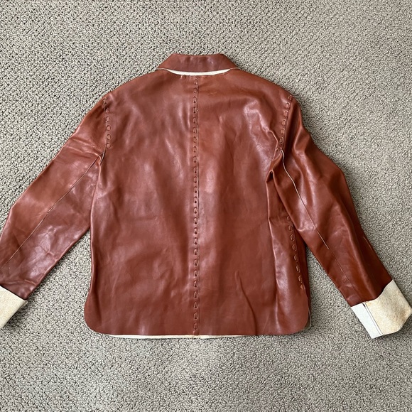 Vintage Dolce & Gabbana leather shirt jacket - Picture 2 of 6